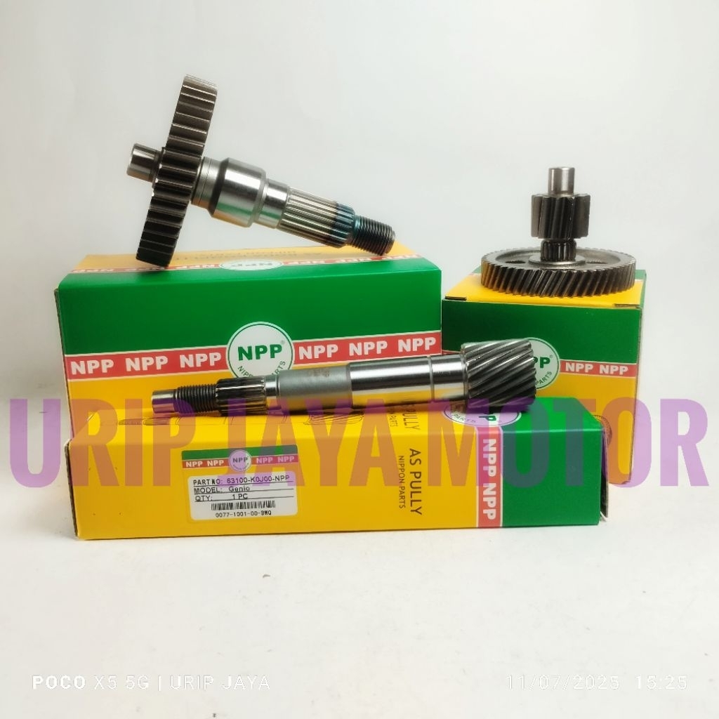 Gigi rasio komplit / Ger rasio assy KOJ NPP Genio 2019 - 2022 / Beat Deluxe Beat Street eSP K1A 2020