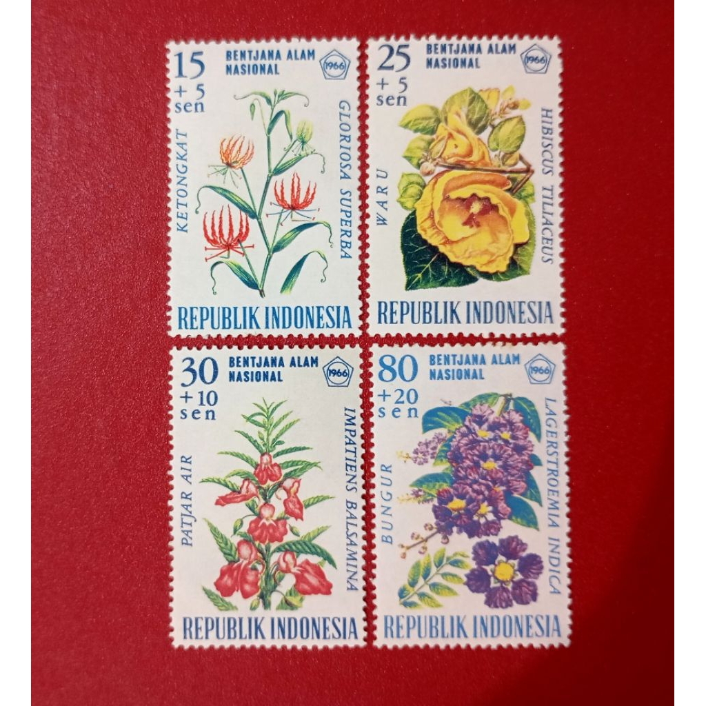 

PRANGKO INDONESIA BENCANA ALAM NASIONAL SERI BUNGA 1966