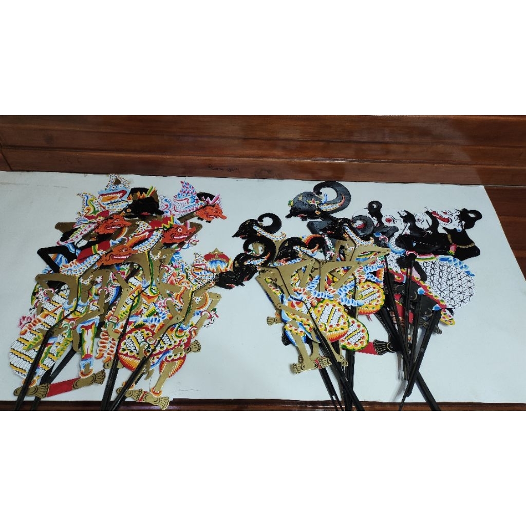 wayang kertas duplex sepaket isi 15(Pandawa+punokawan+kurowo)