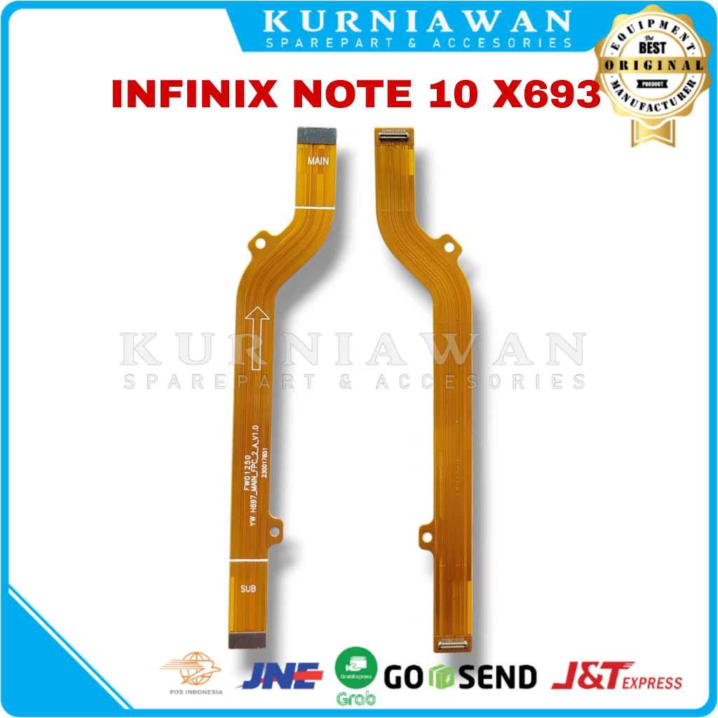 Flexible Ui Board Infinix Note 10 X693 Fleksibel Penghubung Mesin Konektor Charger