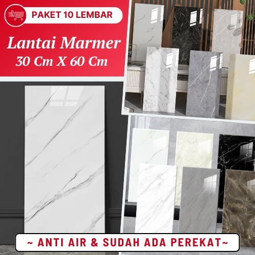 Wallpaper Dinding Setiker Lantai Vinyl Marmer Wall Marble Premium PVC Tahan Air Dan Tahan Gores