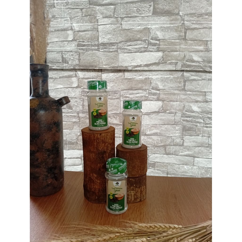 pink salt black pepper