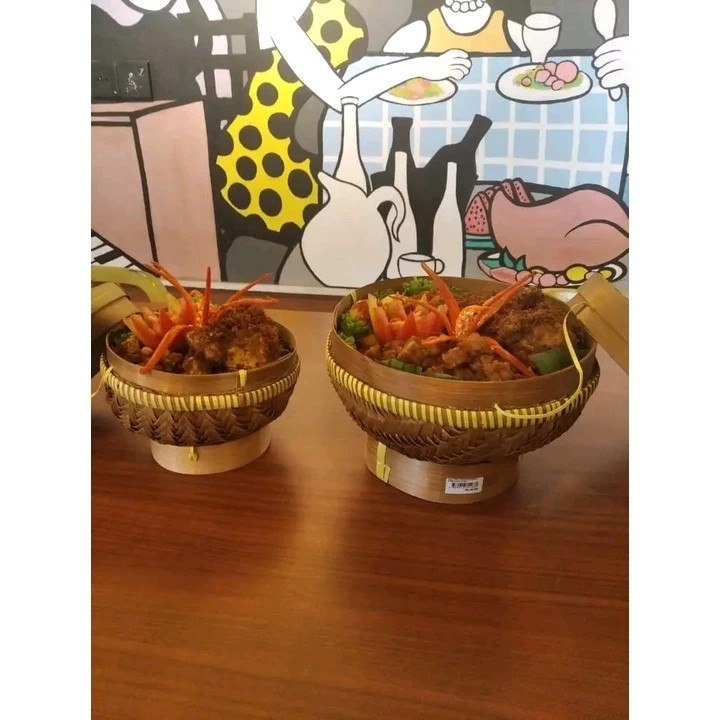 WAKUL BAMBU + TUTUP WAKUL TRADISIONAL / WAKUL NASI TUTUP WAKUL BAMBU + TUTUP WAKUL TRADISIONAL