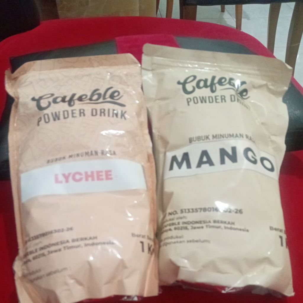 

Cafeble bubuk minuman rasa mangga 1 kg ori