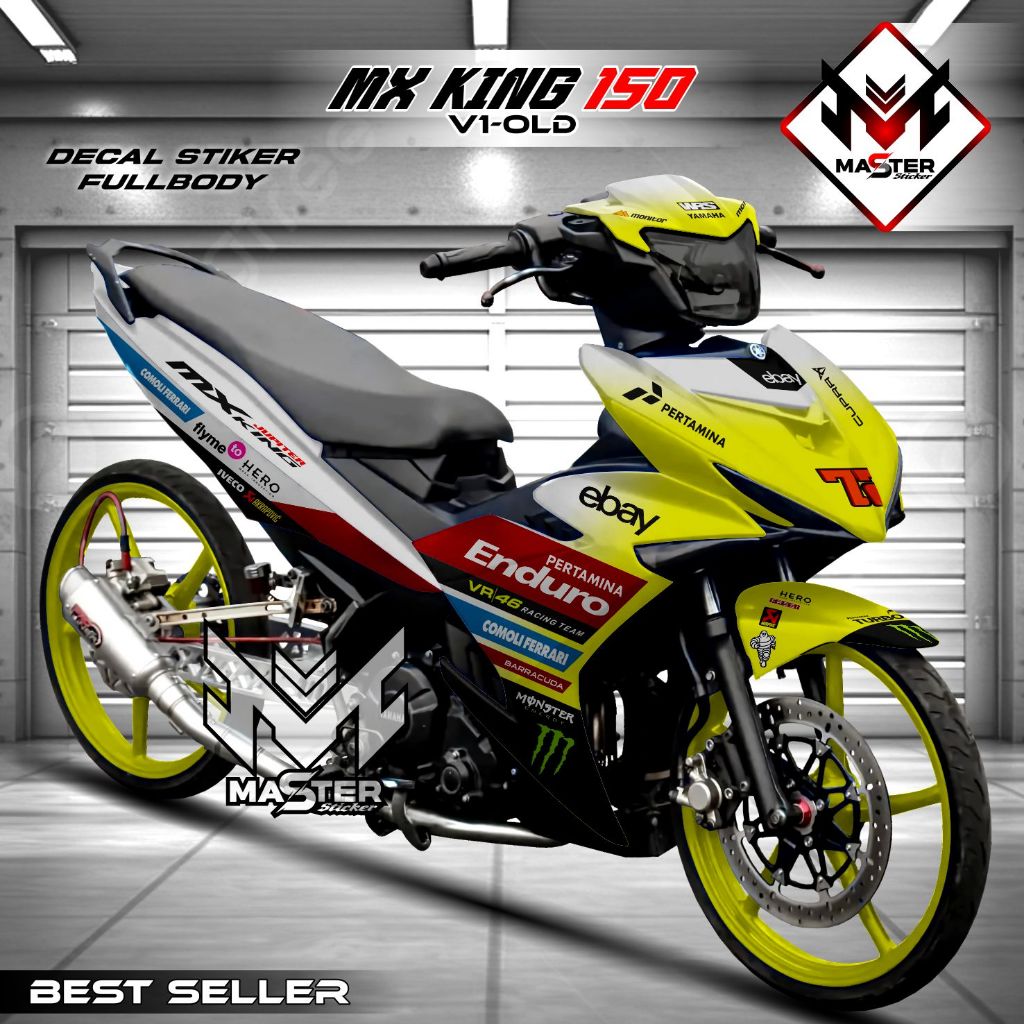 Decal Mx King 150 Full Body / Decal Sticker Yamaha Mx King 150 Old / Stiker Variasi Mx King 150 V1 F