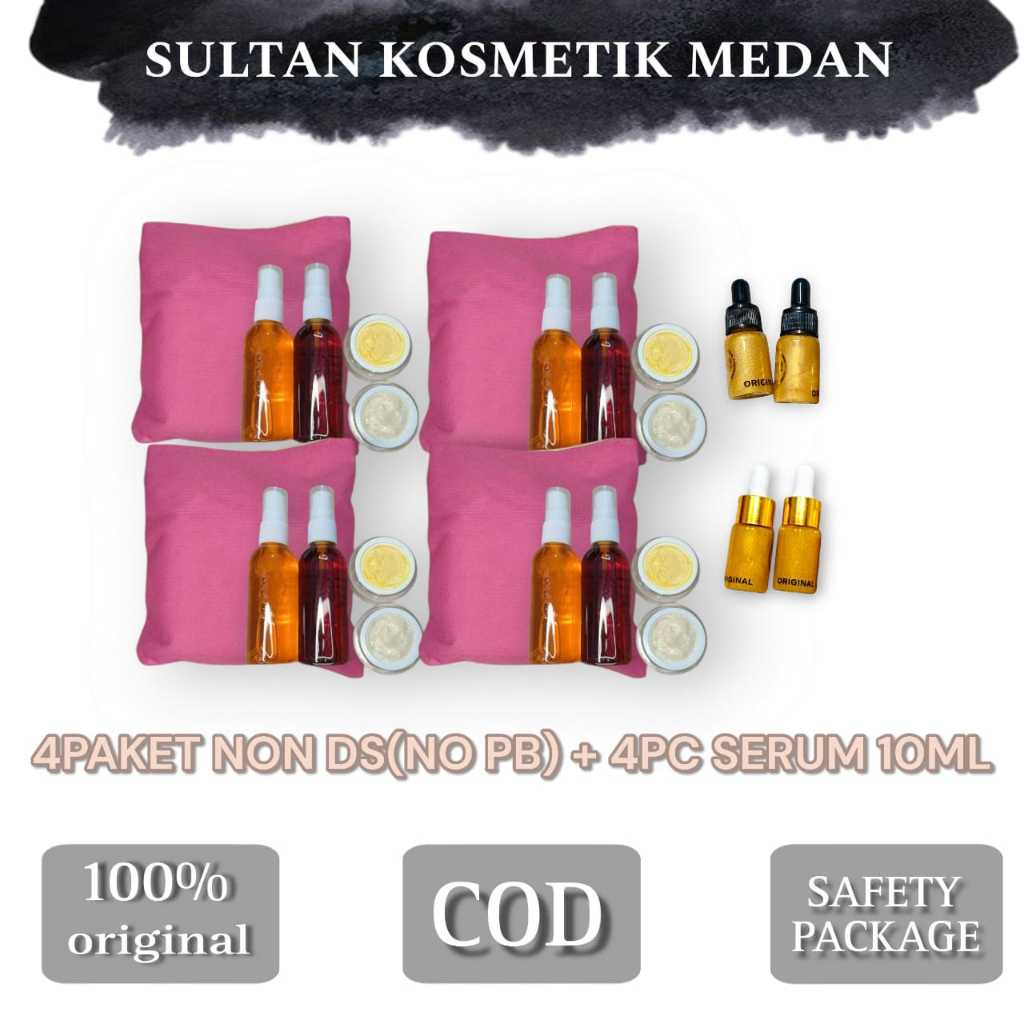 SULTAN - (NO PB) 4 PAKET TAS PINK + SERUM 10ML 4PC