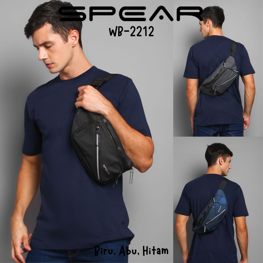 SPEAR SKU 6 - Tas Pinggang Pria Anti Air waistbag BRANDED waist bag BRANDED tas pria selempang tas s