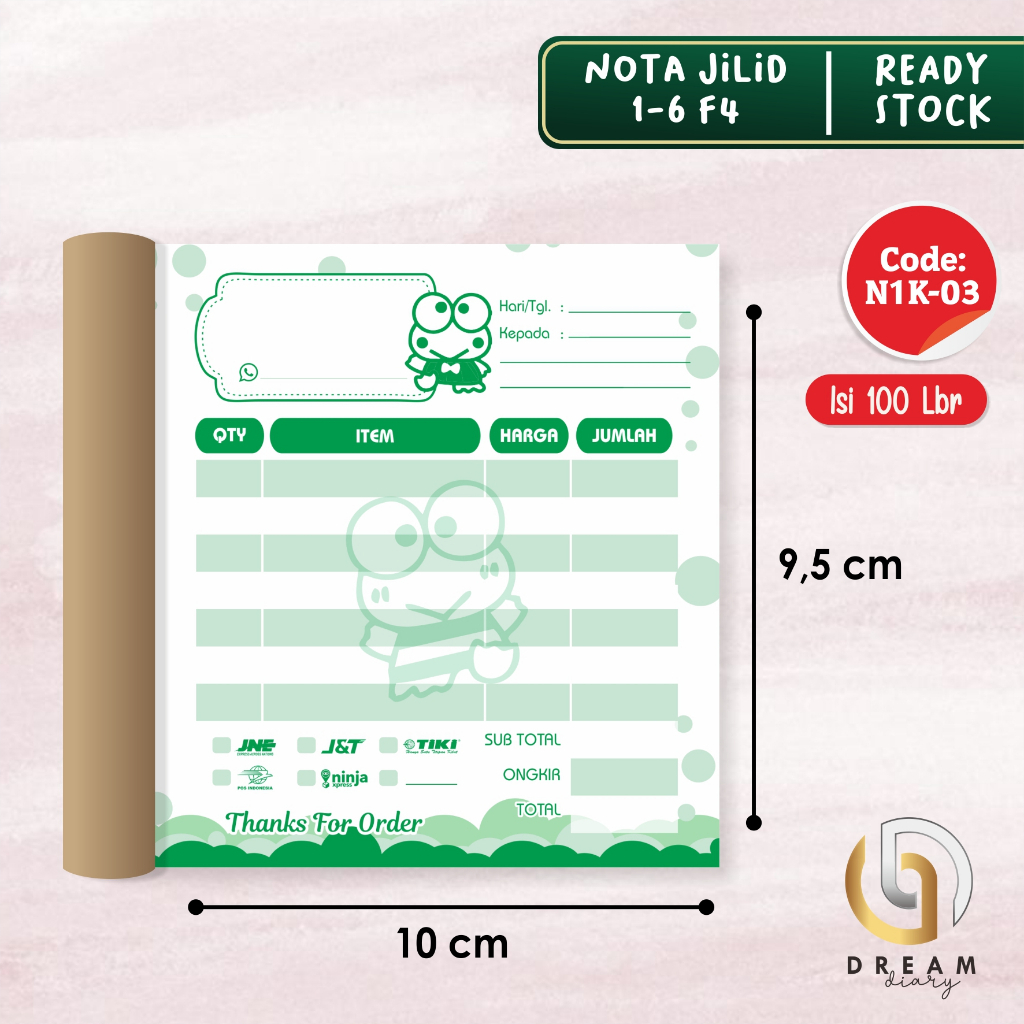 

NOTA OLSHOP 1 PLY KOSONGAN READY N1K 03 KEROPI