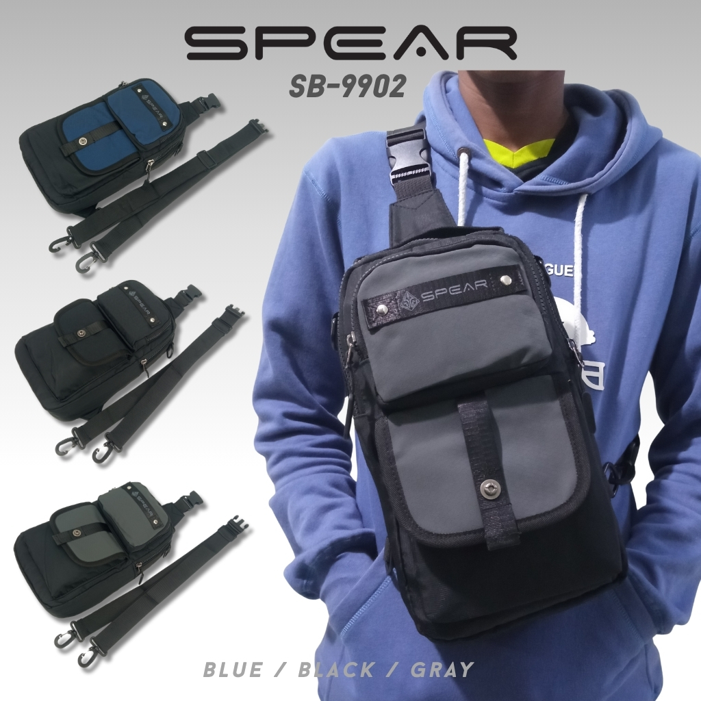 SPEAR Tas Slingbags Import Tas 3IN1 Selempang & Bahu Pria atau Wanita Waterproof SB-9902
