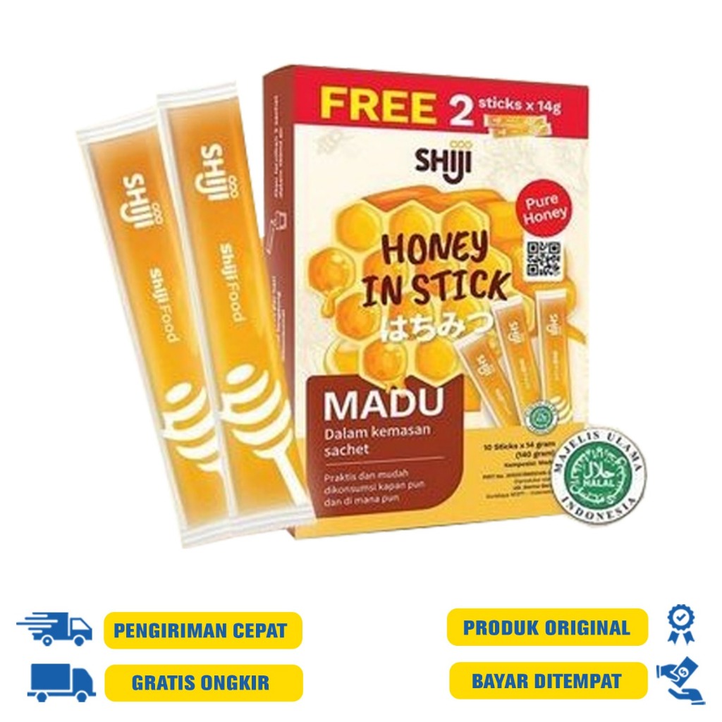 

MADU SHIJI ASLI MURNI HALAL HONEY IN STICK SACHET (1 BOX)ISI 12 SACHET