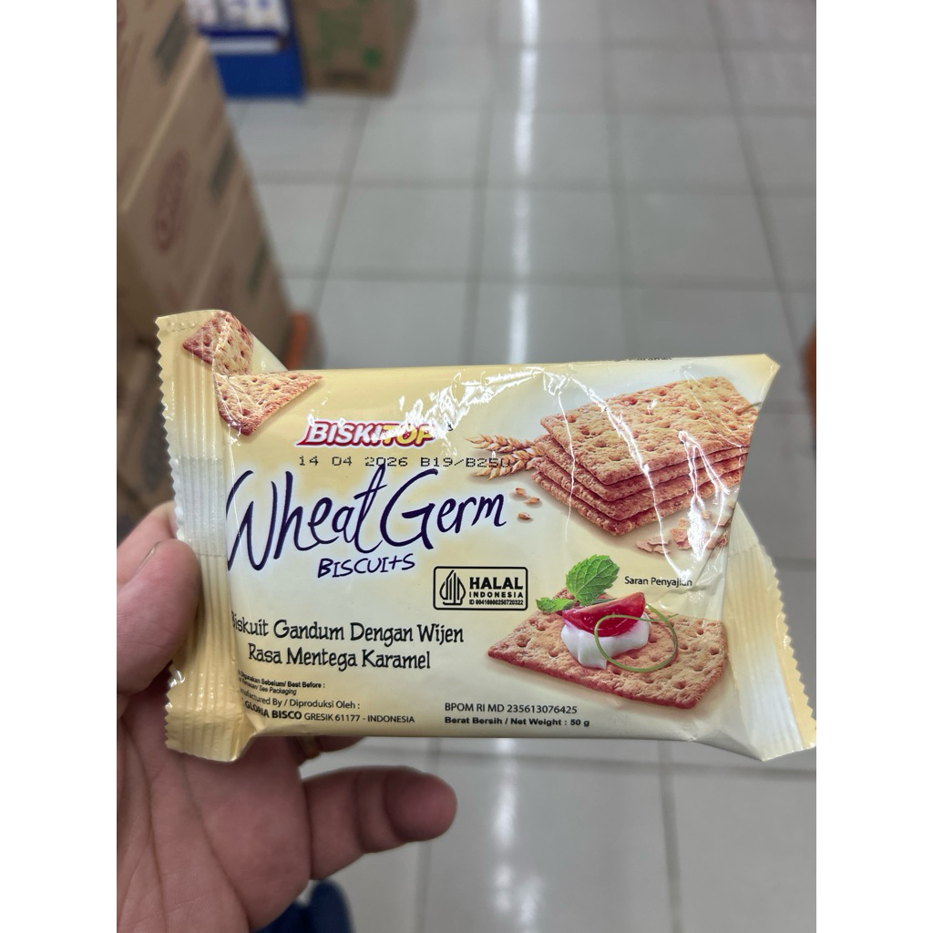 

biskitop WheatGerm biscuits 50gram