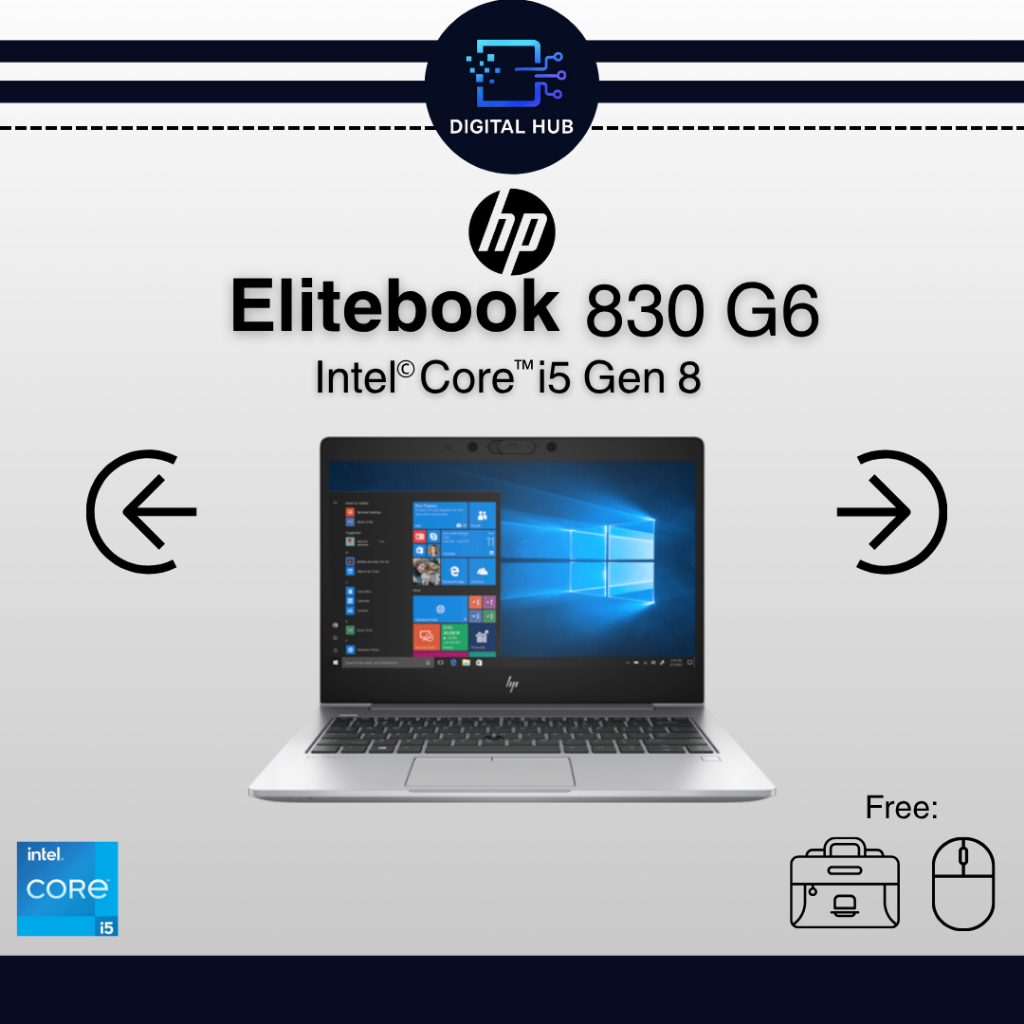 Laptop Hp Elitebook 430 G5,G6,G7,830 G6,G7, 840 G5,G6,G7 X360 core i5/i7 Ram 8GB Ssd 256 GB Bergaran