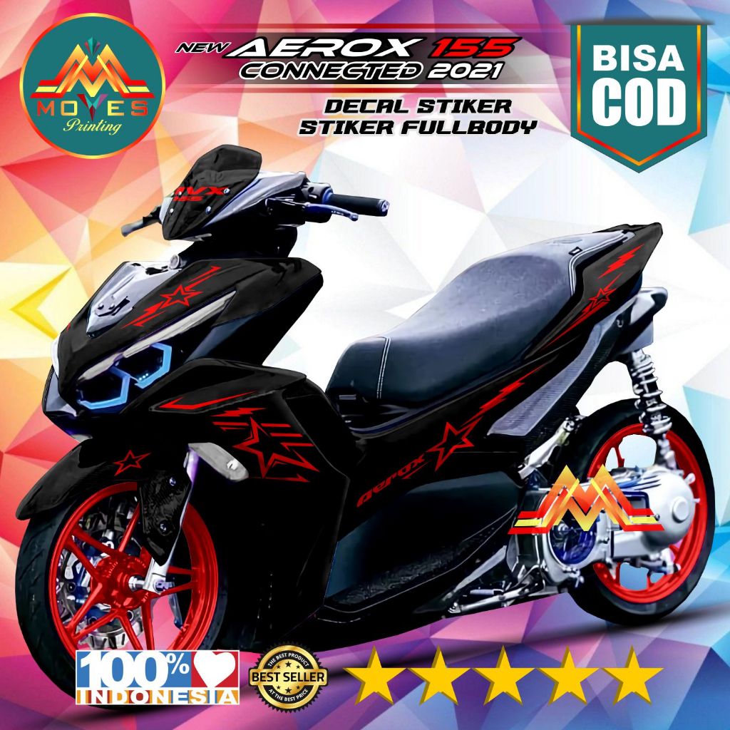 DECAL STIKER FULL BODY NEW AEROX 155 2020 2024 FULL BODY