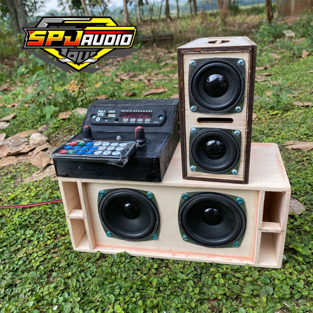 PROMO TERMURAH Paket Sound Miniatur Fullset Box SPL Double 3 Inch dan Line Array 2 Inch Plus Speaker
