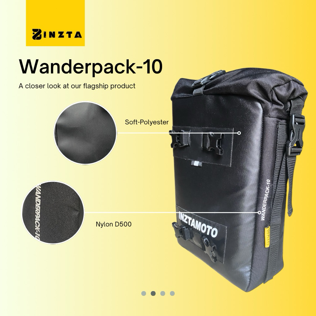 Tank bag dan Tail bag trail, tas motor touring Wanderpack 10