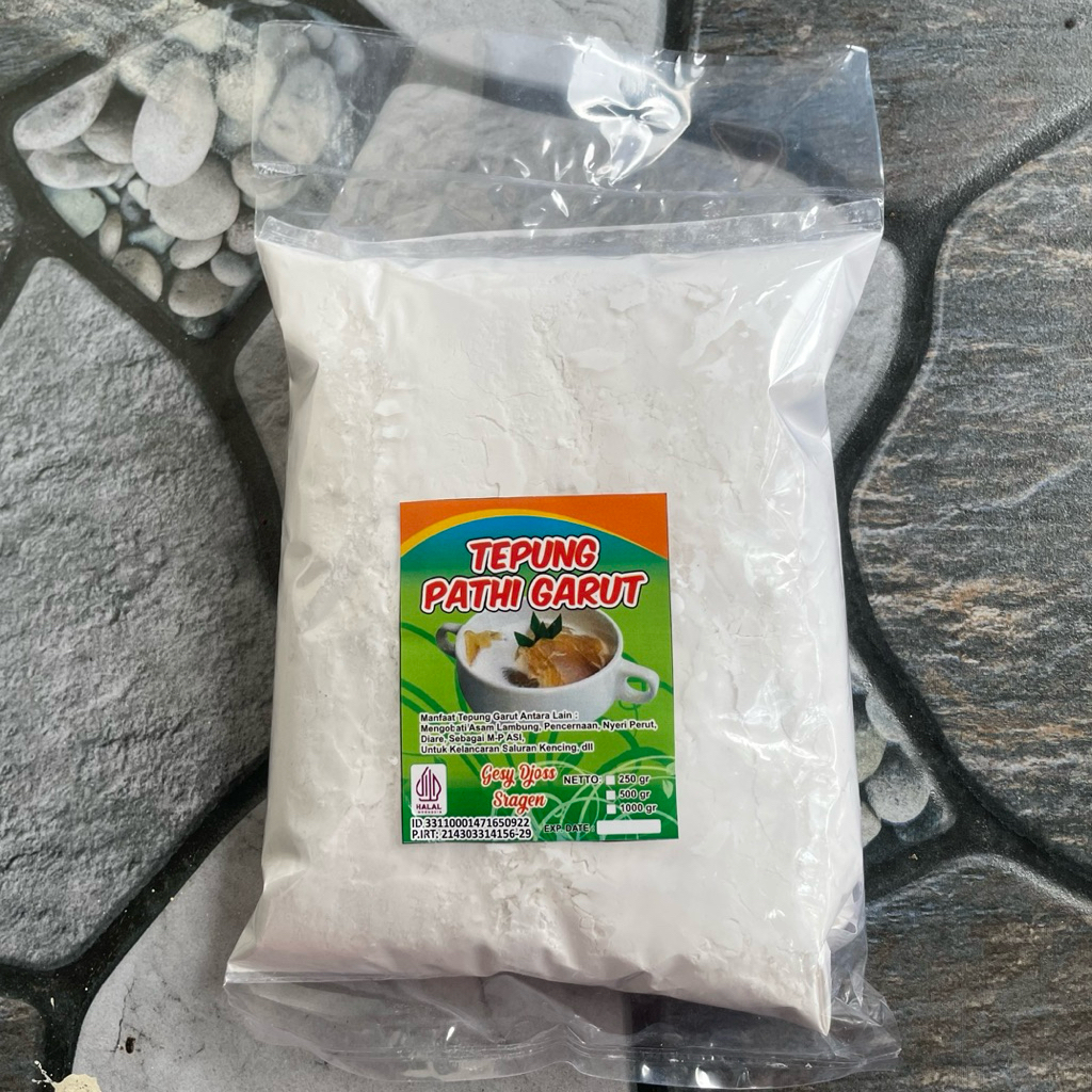 

Tepung Garut Original 500 gram | tepung garut angkrik | tepung roti | asam lambung | tepung garut BPOM