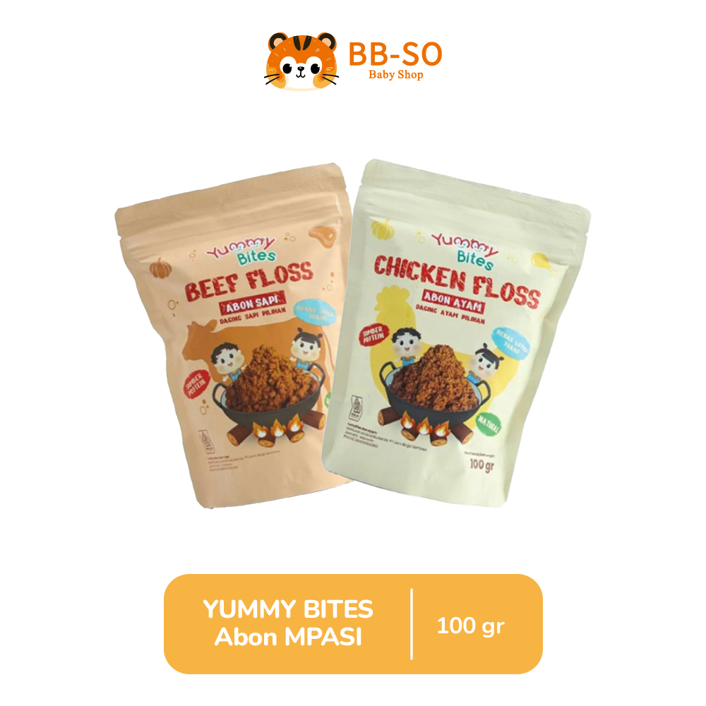

Yummy Bites Abon Mpasi & Anak 100 GR [Abon Ayam, Abon Sapi] - BB Booster - NO MSG