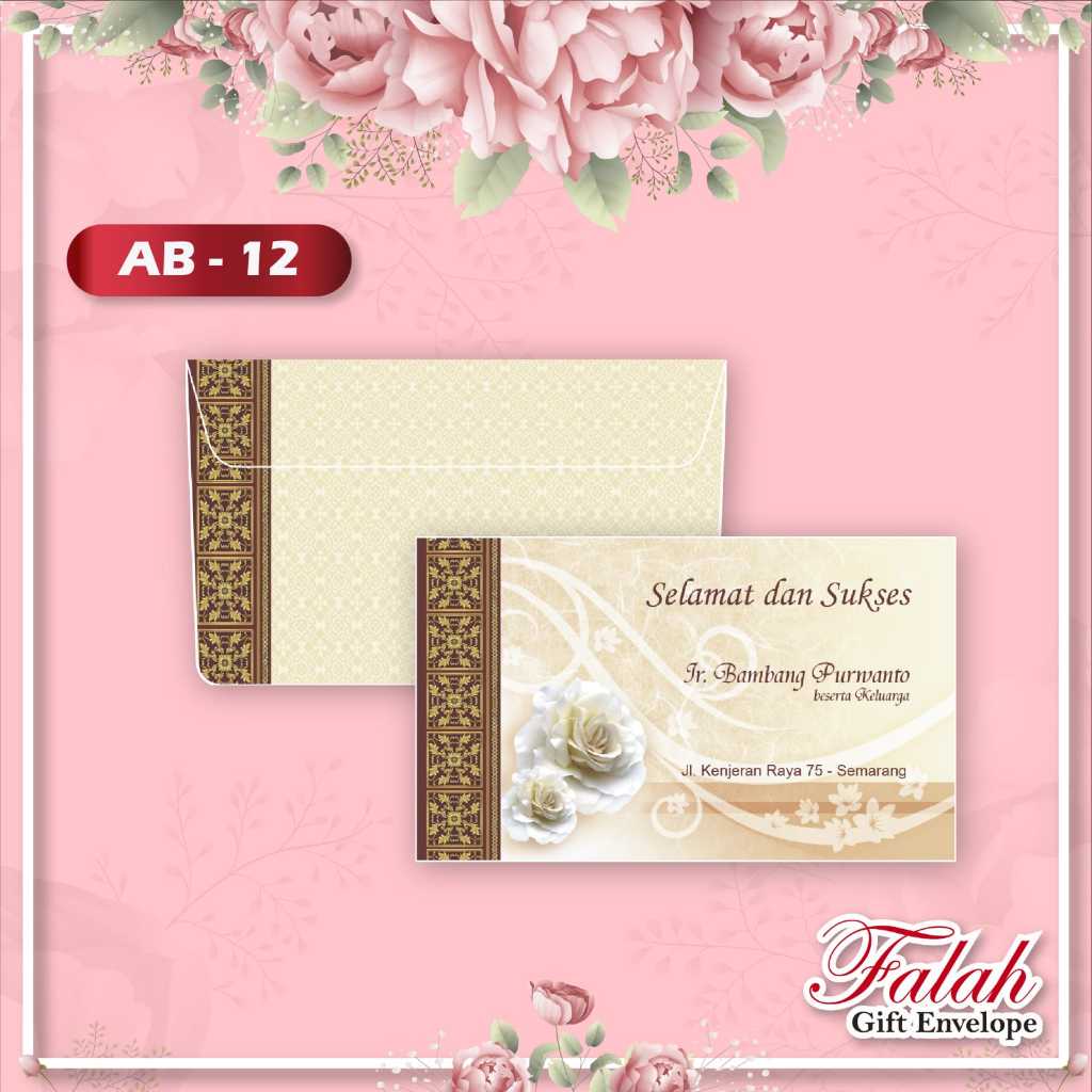 

Blangko Amplop MotifAB-12 Murah Isi 50