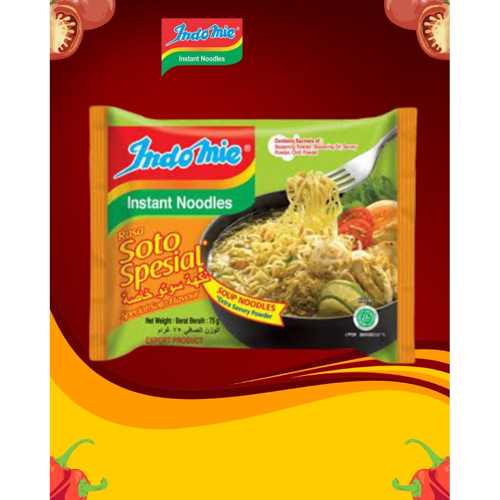 

mie instan Indomie soto spesial / mi kuah soto