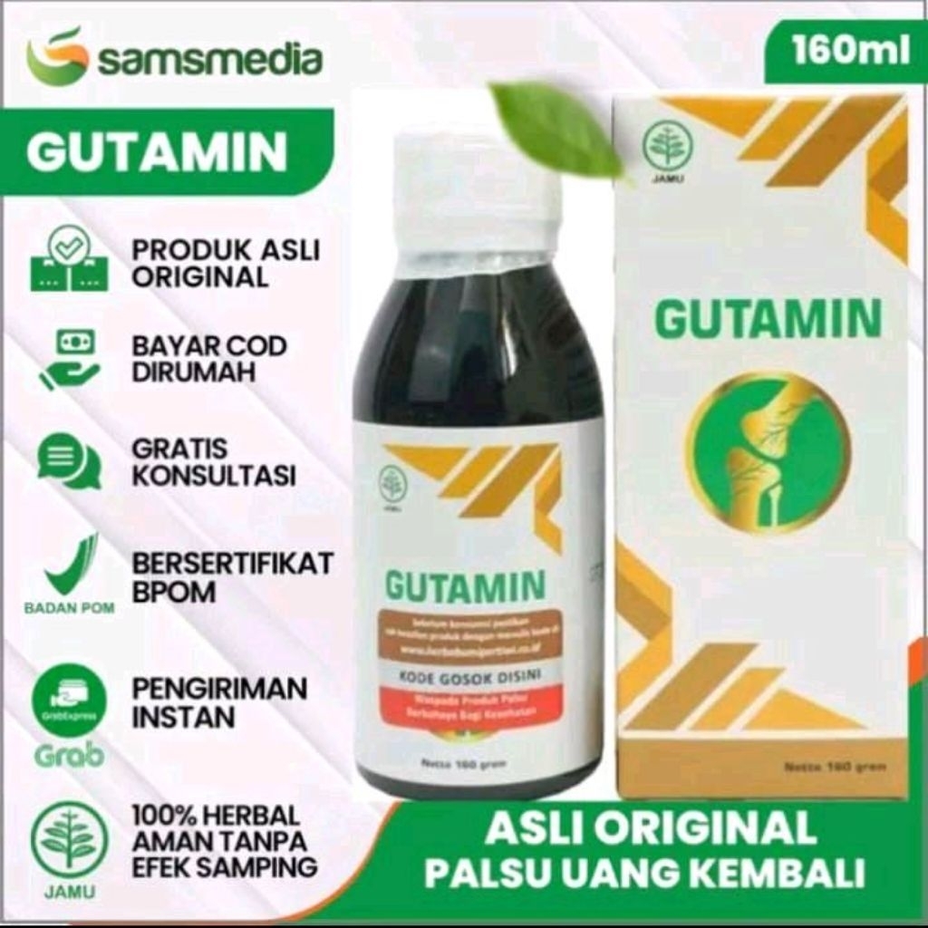 

[OFFICIAL] GUTAMIN Madu Herbal 160Gram | BPOM | untuk Nyeri Sendi