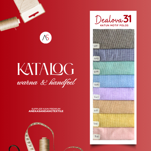 

Katalog katun Dealova 31 / polos Aneka Sandang Textile