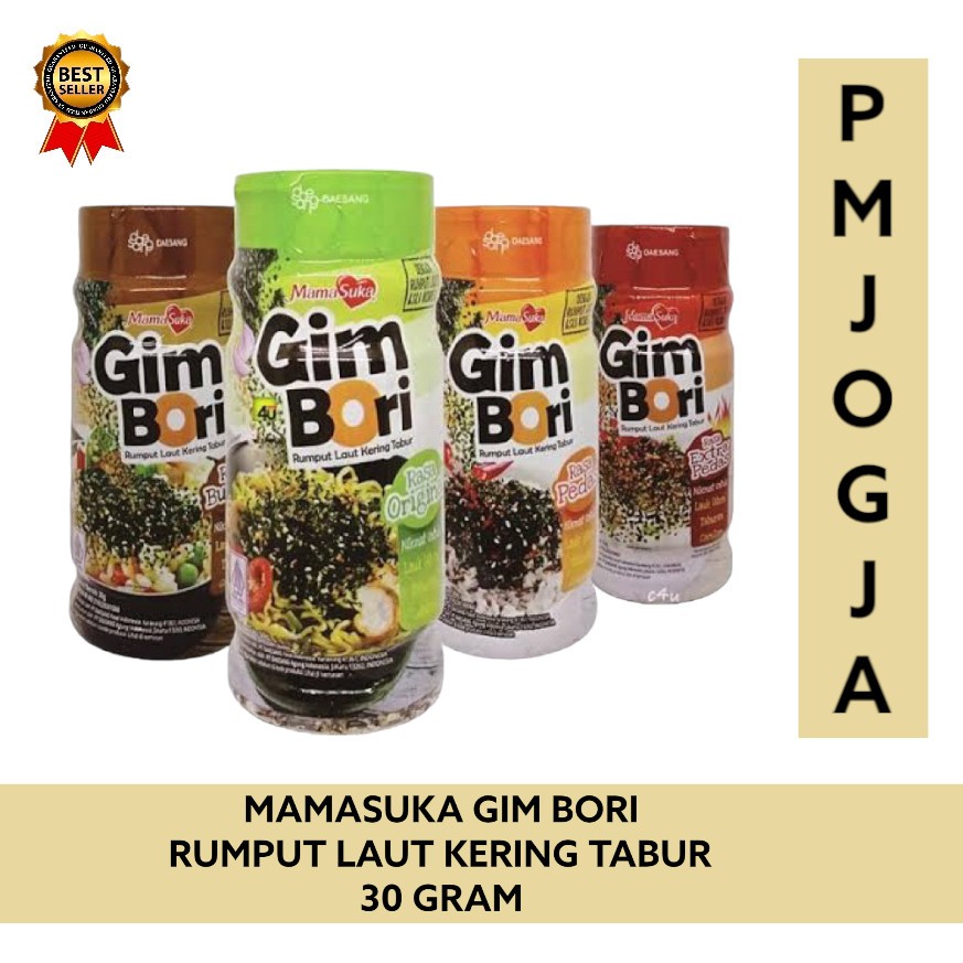 

[oddsolshop] pekanbaru/Mamasuka Gim Bori 30GR Bumbu Tabur Rumput Laut Kering Nori Botol Kecil