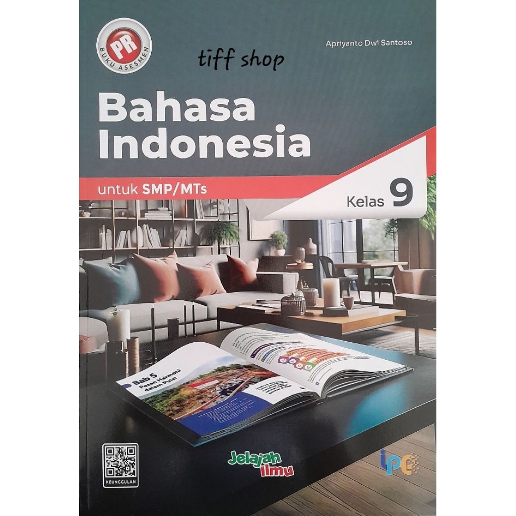 buku PR Bahasa Indonesia kelas 9 semester 1 dan 2 dalam 1 buku. Kurikulum Merdeka. Intan Pariwara.