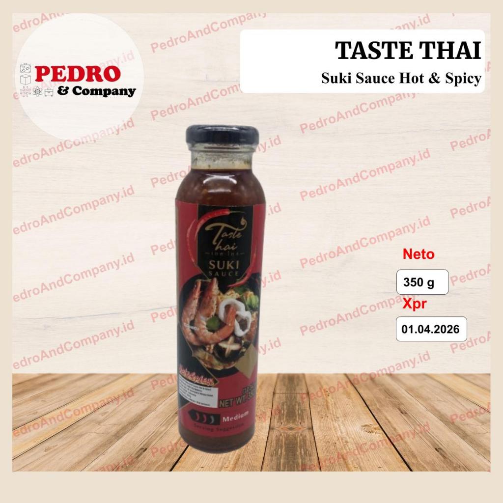 

Taste Thai Suki Sauce Hot & Spicy 350 gram saus suki shabu