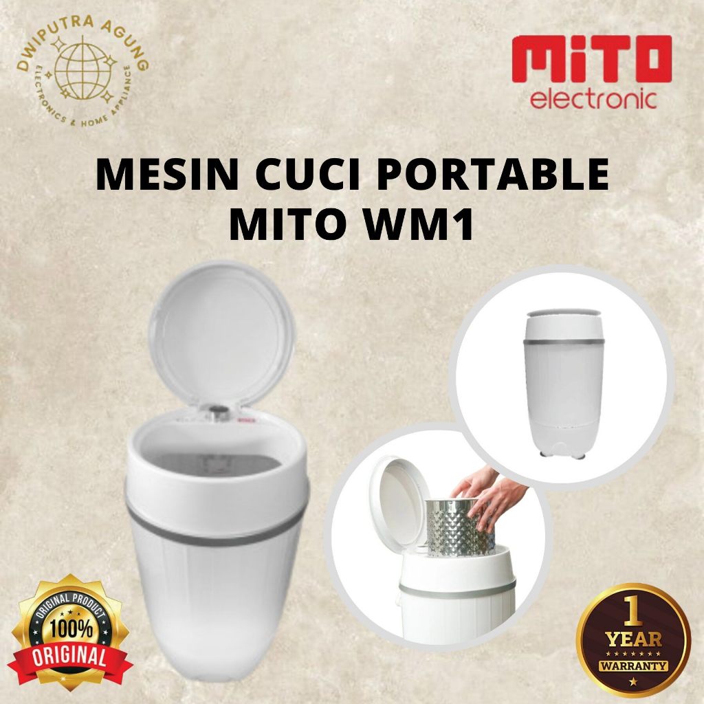 MESIN CUCI PORTABLE MITO WM1 / MESIN CUCI MINI MITO WM1