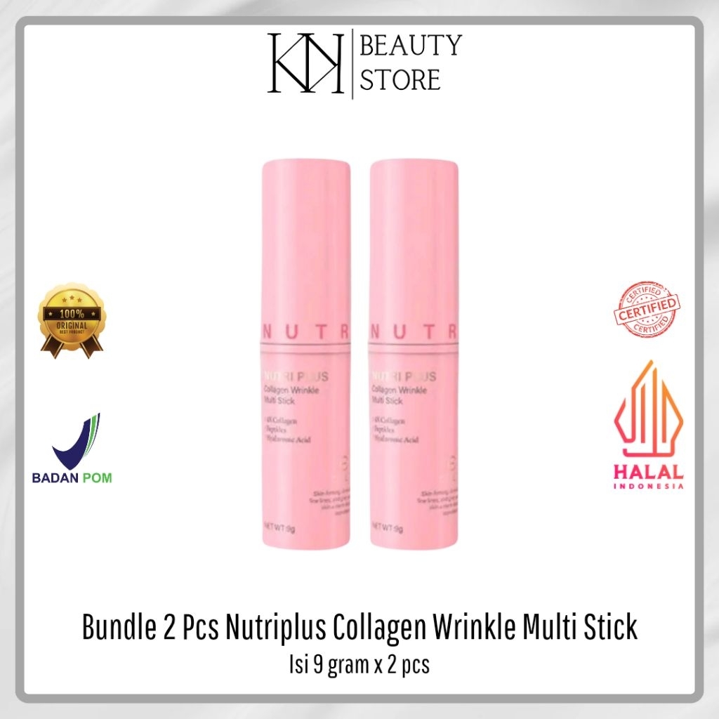(READY STOCK) BUNDLE 2 PCS CELO NUTRIPLUS COLLAGEN WRINKLE MULTI STICK 9 GRAM - celo.beaute - celobe