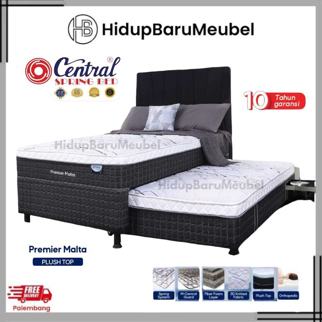 Springbed Sorong Premier Malta By Central / spring bed tempat tidur anak remaja / ranjang bedsorong 