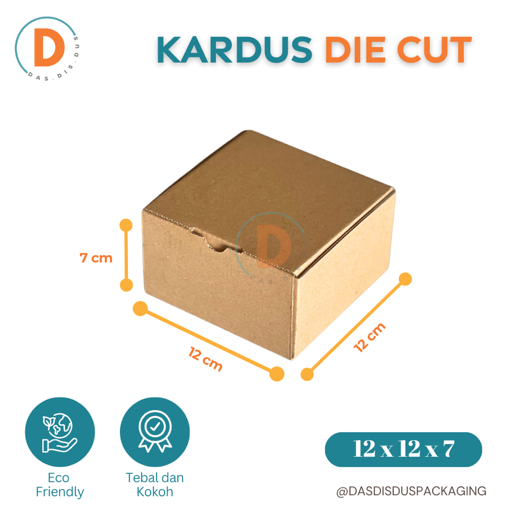 

KARDUS 12x12x7 cm/ BOX KARTON DIE CUT E-FLUTE BOX PACKING BOX KARTON