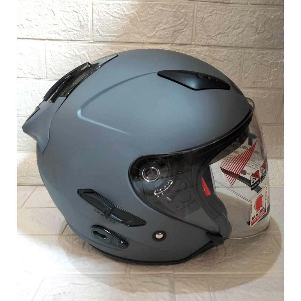 KYT Galaxy Flat R Helm KYT  Galaxy Flat R Solid Matt Gorilla Grey