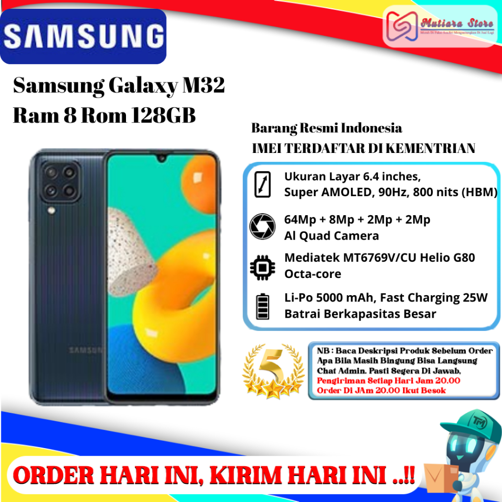 Samsung M32 Ram 8 Rom 128GB
