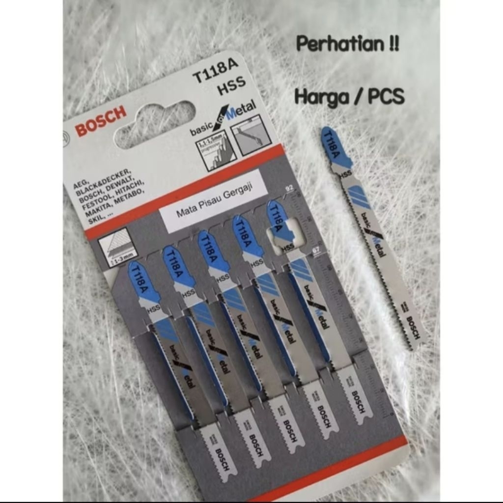 BOSCH MATA JIGSAW MATA GERGAJI BESIMETAL JIGSAW BOSCH T118 A