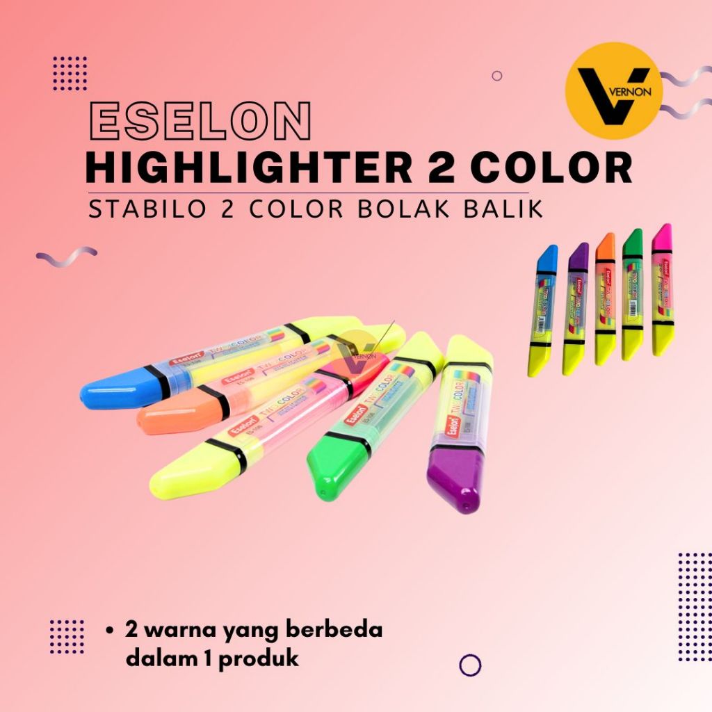 

Stabilo 2 Sisi Stabilo Highlighter 2 Warna Merk Eselon