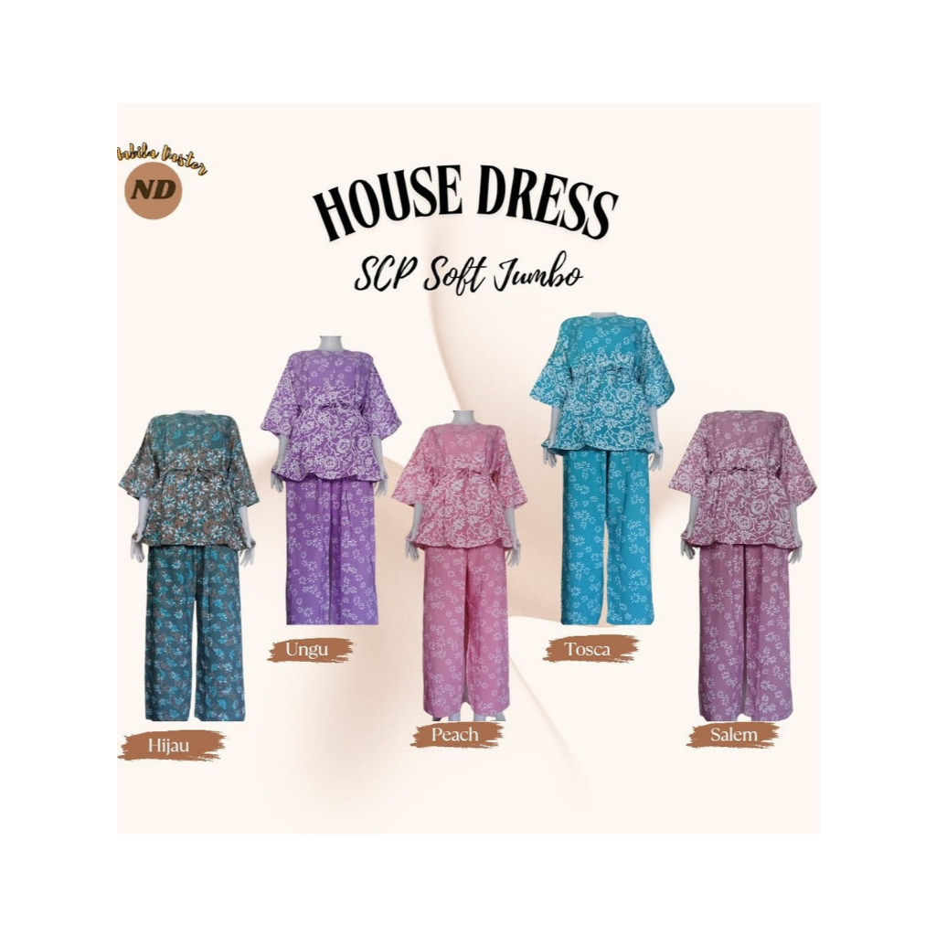 SCP SOFT JUMBO | PIYAMA | BAJU TIDUR WANITA | COD | DASTER KEKINIAN TERBARU | DASTER CAP | DASTER EN