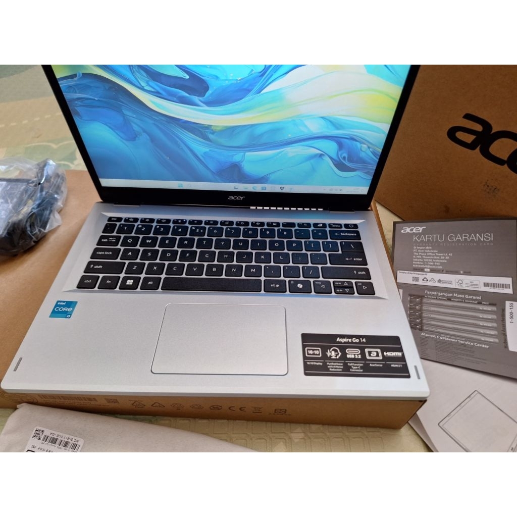 LAPTOP ACER ASPIRE GO 14 INTEL CORE I3 N305 RAM 8 GB SSD 512 GB WIN 11