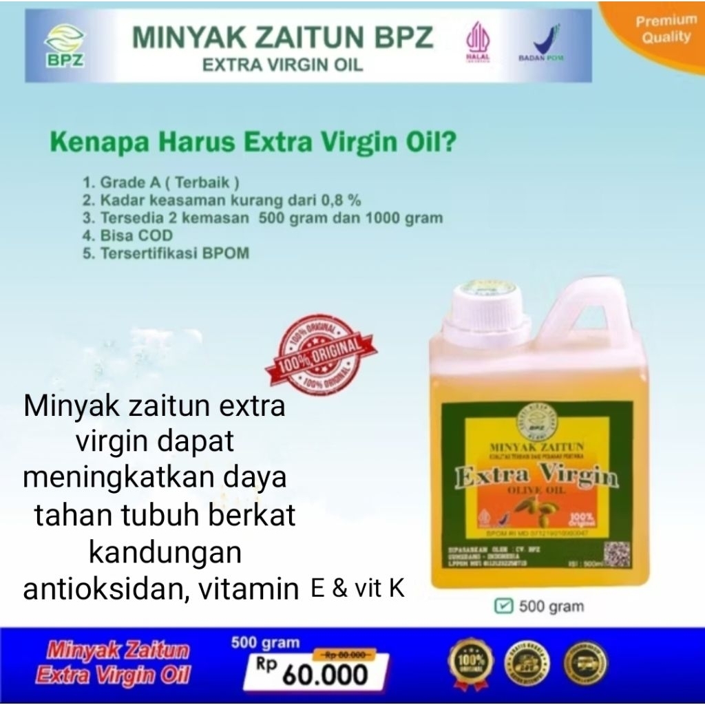 

minyak zaitun extra virgin olive oil 500ml