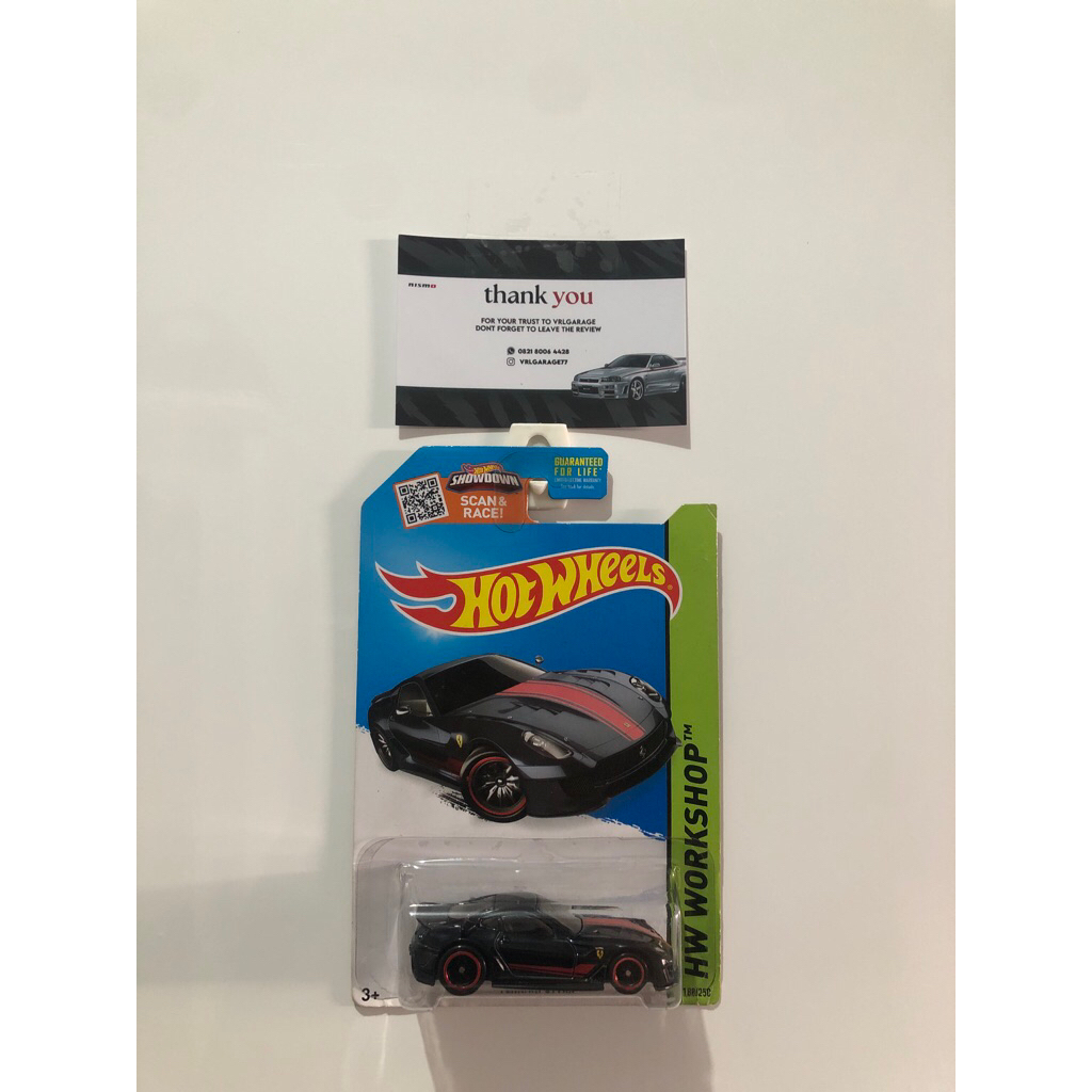 hotwheels ths ferrari 599xx hitam