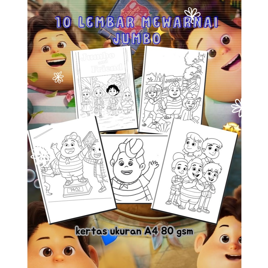 

Buku Gambar Mewarnai Buku Mewarnai Buku Mewarnai Anak TK PAUD SD Kartun Jumbo