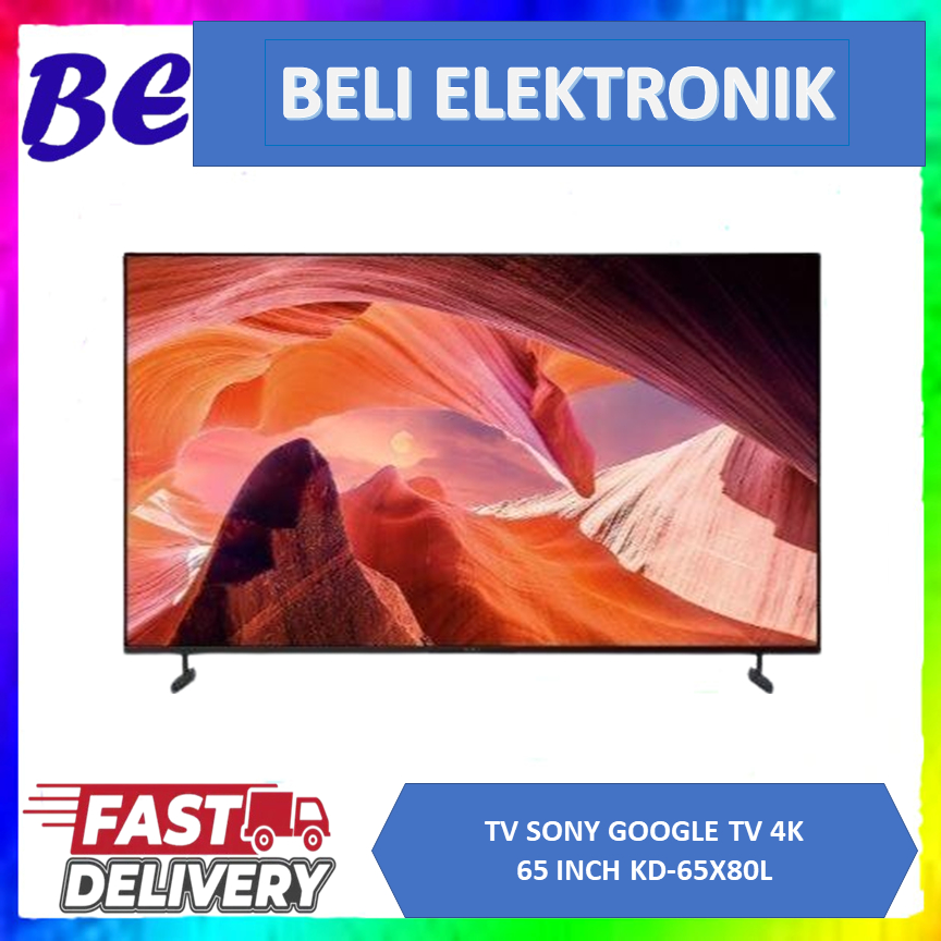 TV SONY KD-65X80L GOOGLE TV 65 INCH 4K HDR DOLBY ATMOS NEW KD65X80L 65X80L / KD-65X80K
