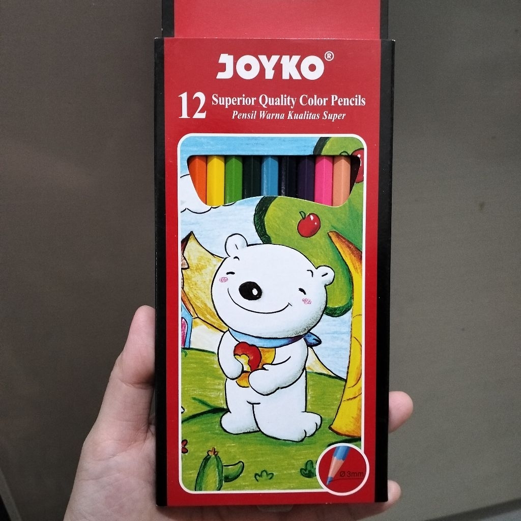 

Joyko pensil warna panjang isi 12pcs