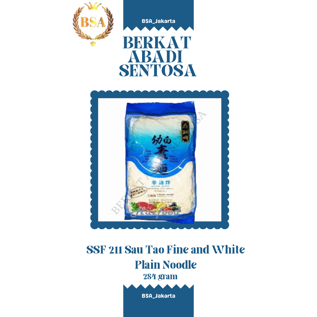 

SSF 211 Sau Tao Fine and White Plain Noodle (284 gr)