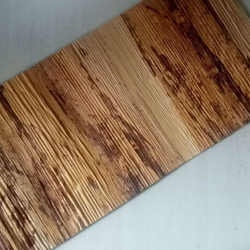 lembaran pelepah pisang untuk prakarya sekolah.