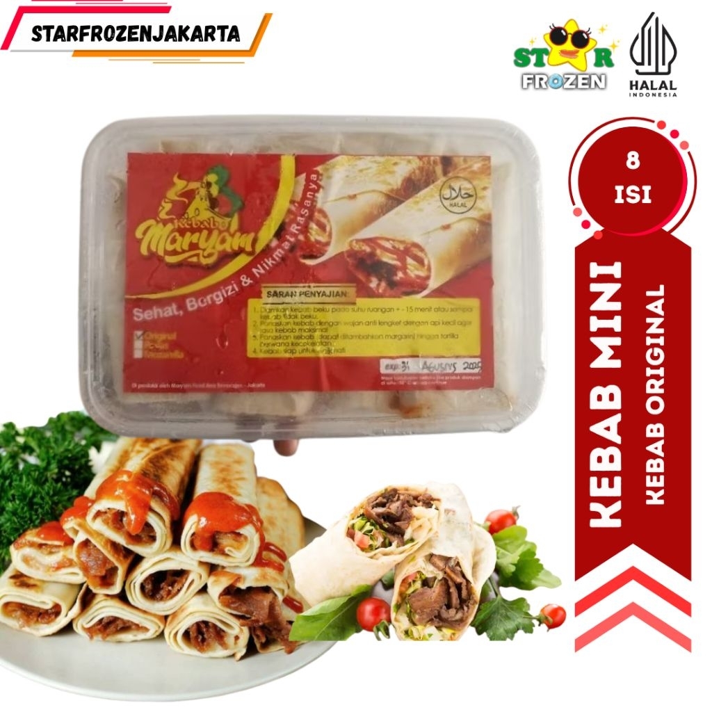 

KEBAB MARYAM ORIGINAL PREMIUM / KEJU / PEDAS ISI 8