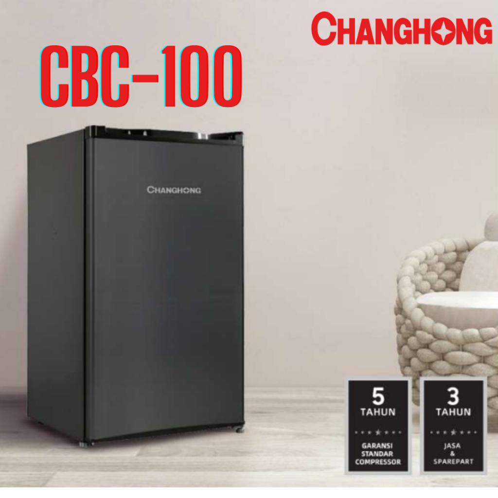 KULKAS MINI CHANGHONG CBC-100/ CBC100/ CBC 100 kapasitas 100 Liter