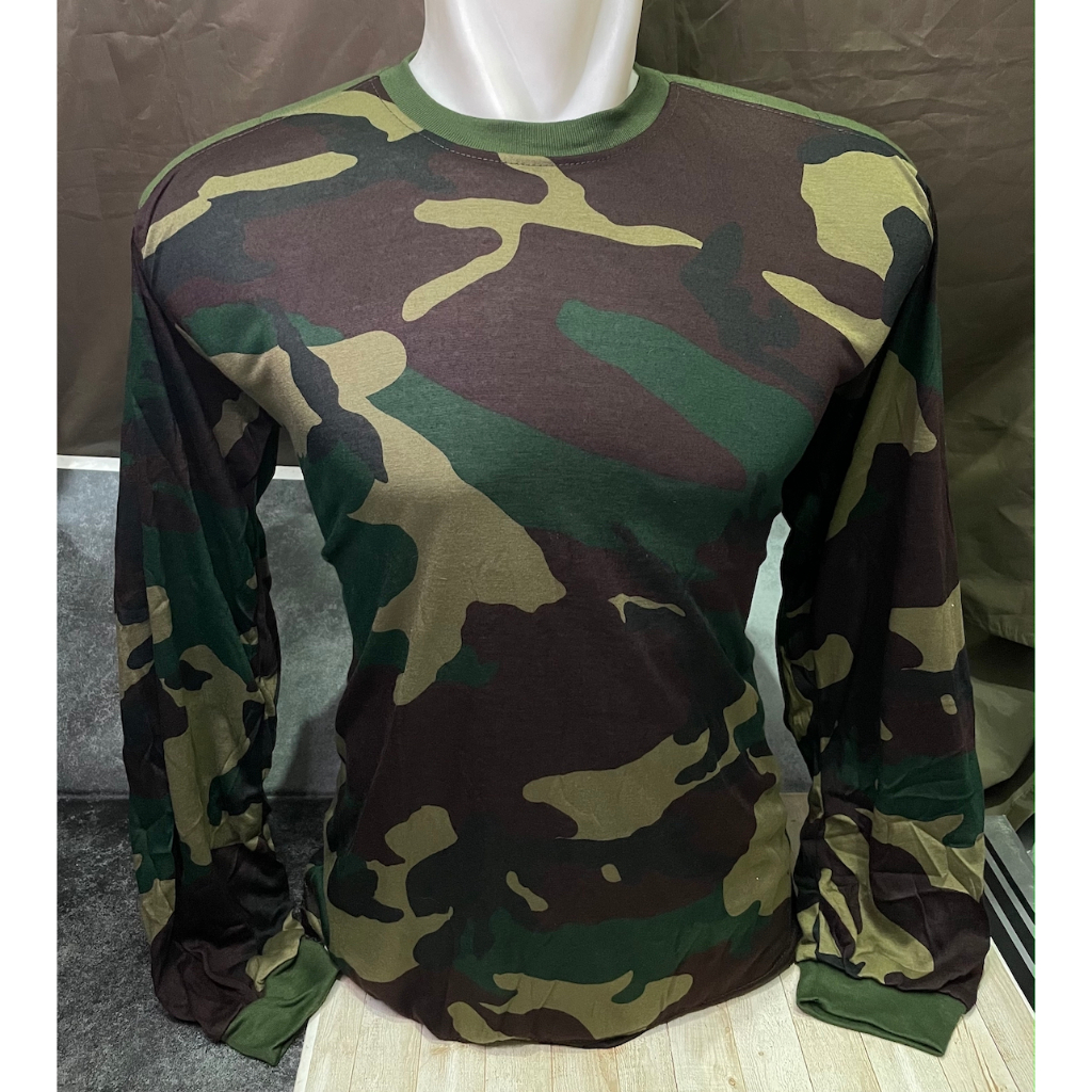 Kaos Tembak Loreng NATO Polos - Kaos NATO US Panjang - Kaos Loreng US - Kaos Army