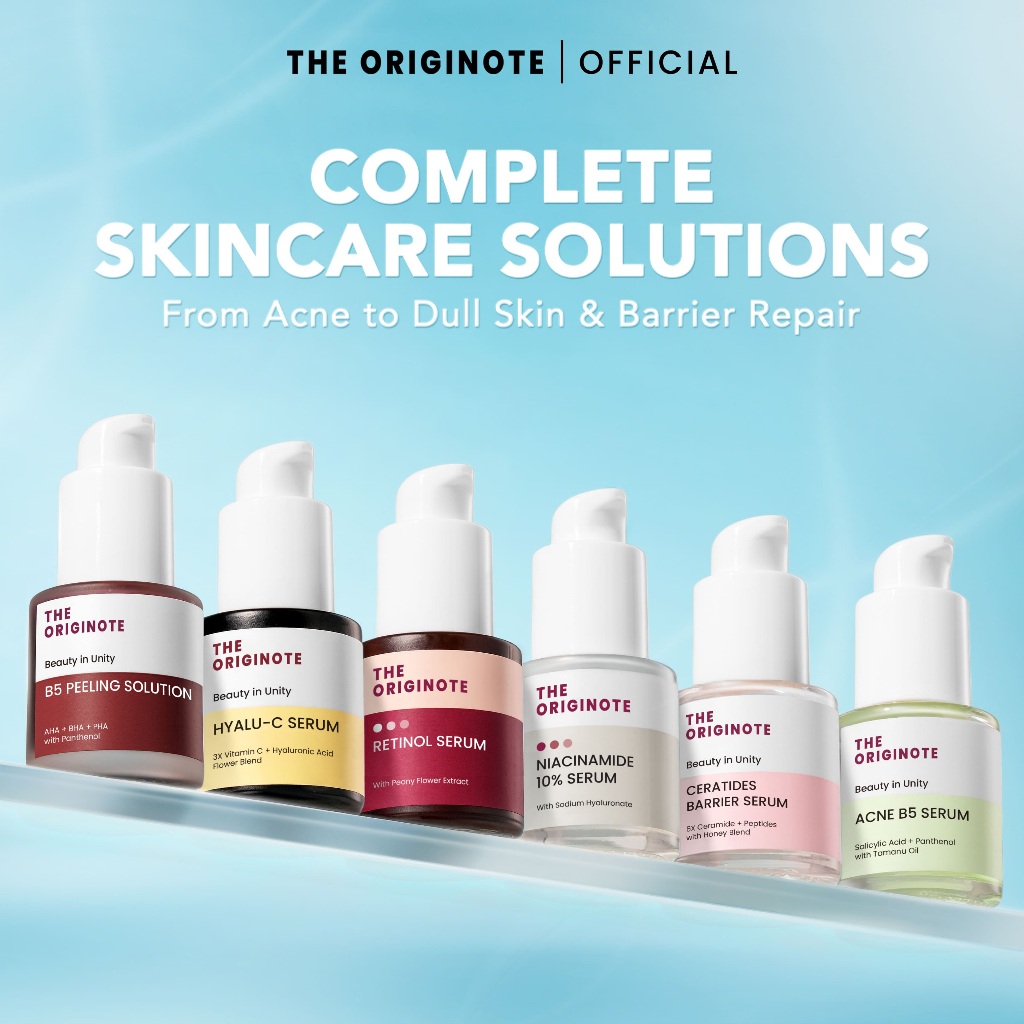 The Originote Serum Lengkap untuk Semua Masalah Kulit – 10% Niacinamide Brightening / Anti Acne / Sk