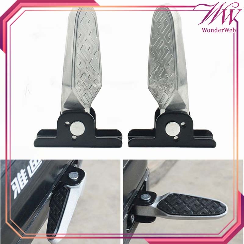 1 Pasang Pedal Sepeda Listrik Lipat Footstep Sepeda Listrik Aluminum Pedal Belakang Sepeda Listrik P